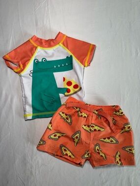 Baby Beetle and Thread Crocodile & Pizza Swim Set